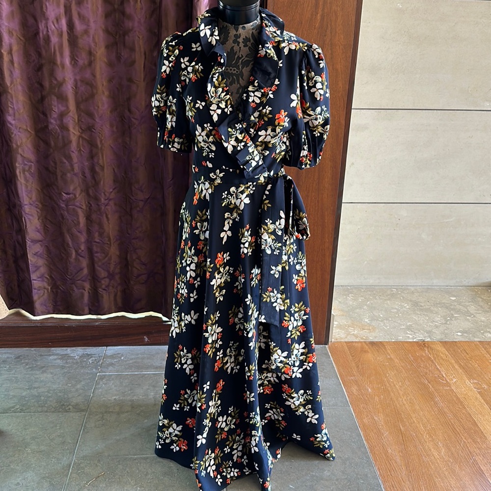 Jill Stuart Navy Floral Dress